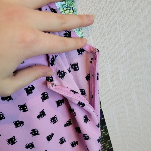 Cute Black Cat Dress HotTopic/HelloKitty - Picture 4 of 13